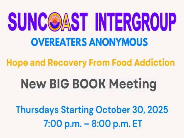 New OA Meeting in Brandon, FL New OA Meeting in Brandon, FL